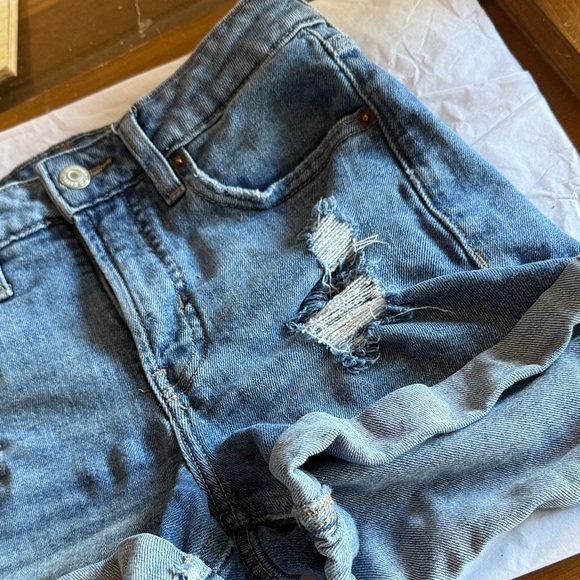Denim Distressed Women Shorts size 0 - Picture 3 of 3